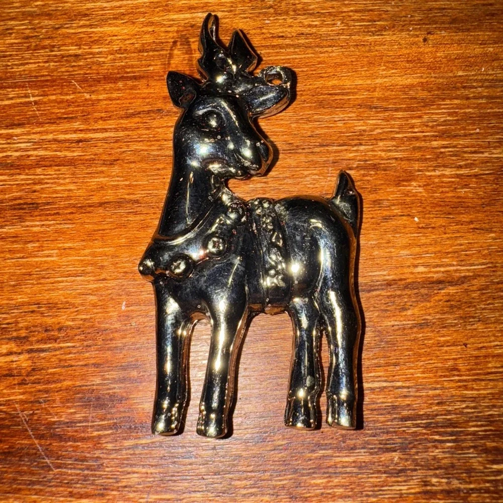 Gorham Silver Plate‎ Reindeer Pendant/Ornament